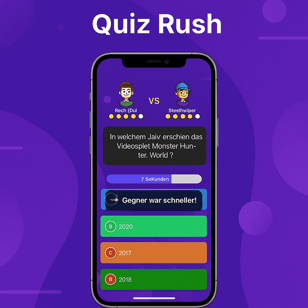 Quiz Rush App Screenshot